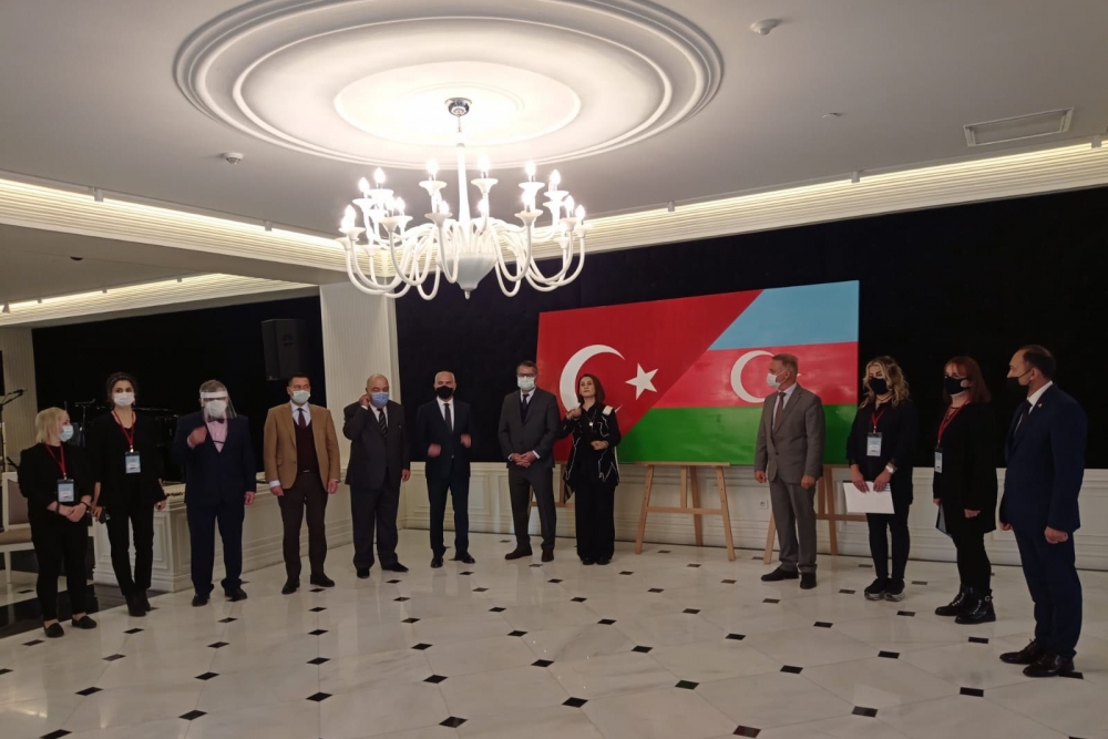 Ankara Musiqi və İncəsənət Universitetində Azərbaycanı dəstəkləyən bədii proqram təşkil edilib - FOTO