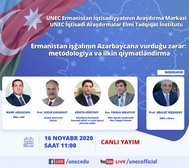 UNEC-də Ermənistan işğalının ölkəmizə vurduğu zərərə və ilkin qiymətləndirməyə dair müzakirələrə başlanıldı  