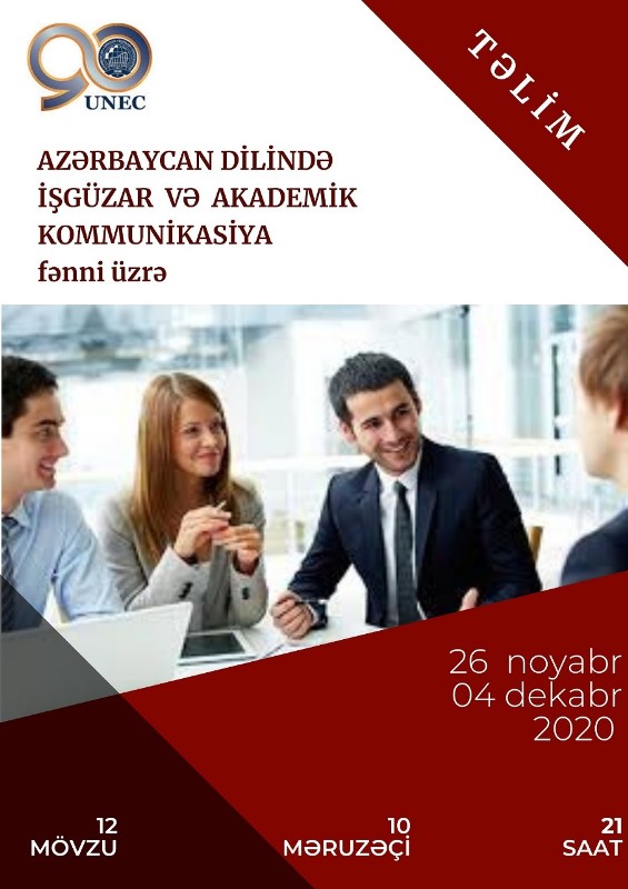 “Azərbaycan dilində işgüzar və akademik kommunikasiya” - UNEC-də təlimlər
