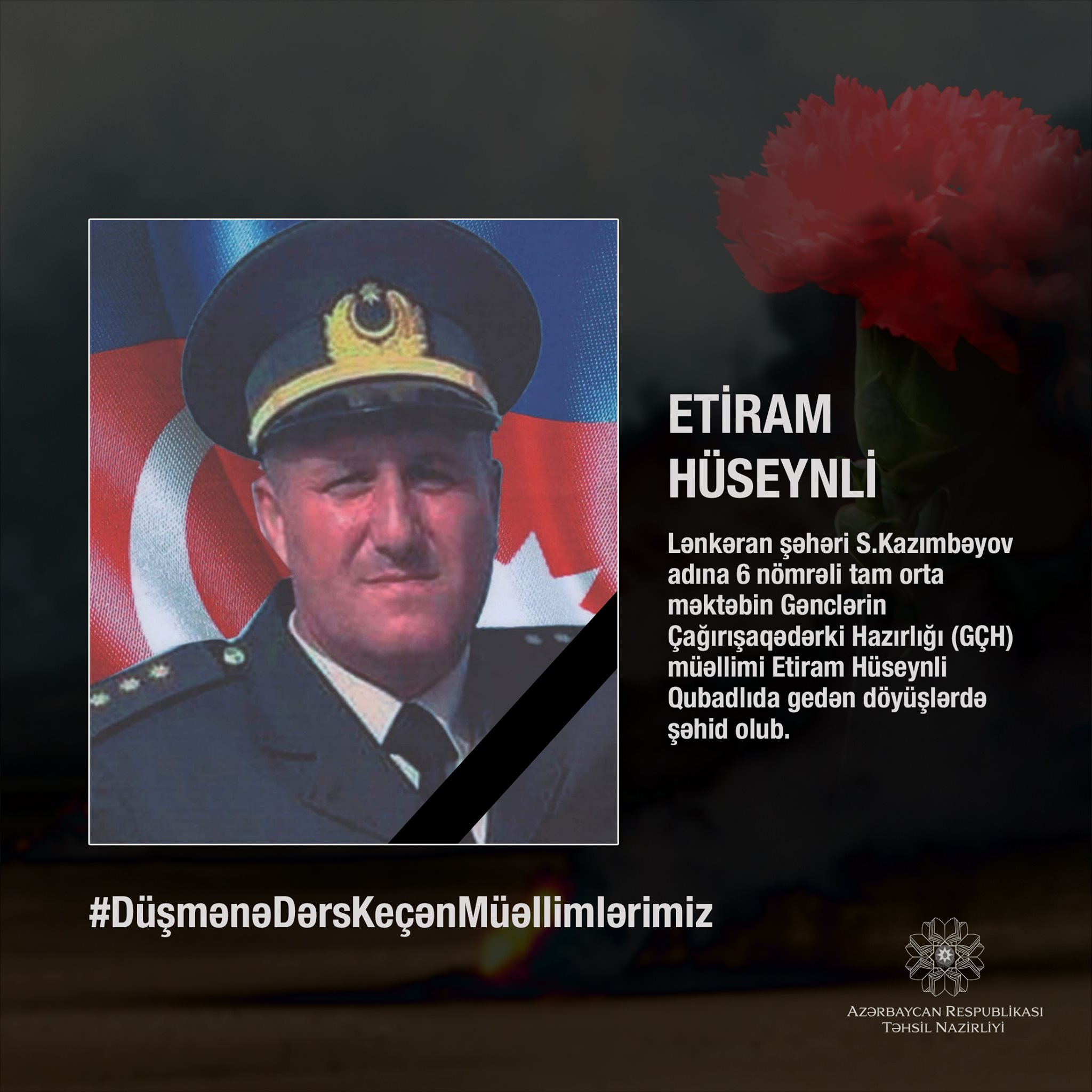 23 ilin müəllimi şəhid oldu