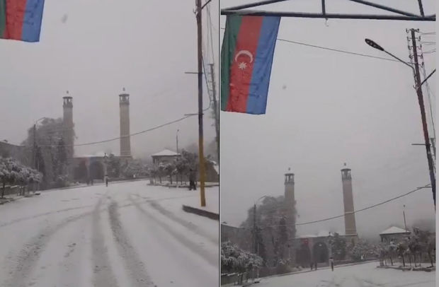 Şuşaya qar yağdı, 28 il sonra ilk dəfə görüntüləndi - VİDEO  