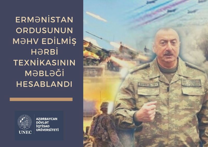 Ermənistanın məhv edilmiş hərbi texnikasının məbləği hesablandı