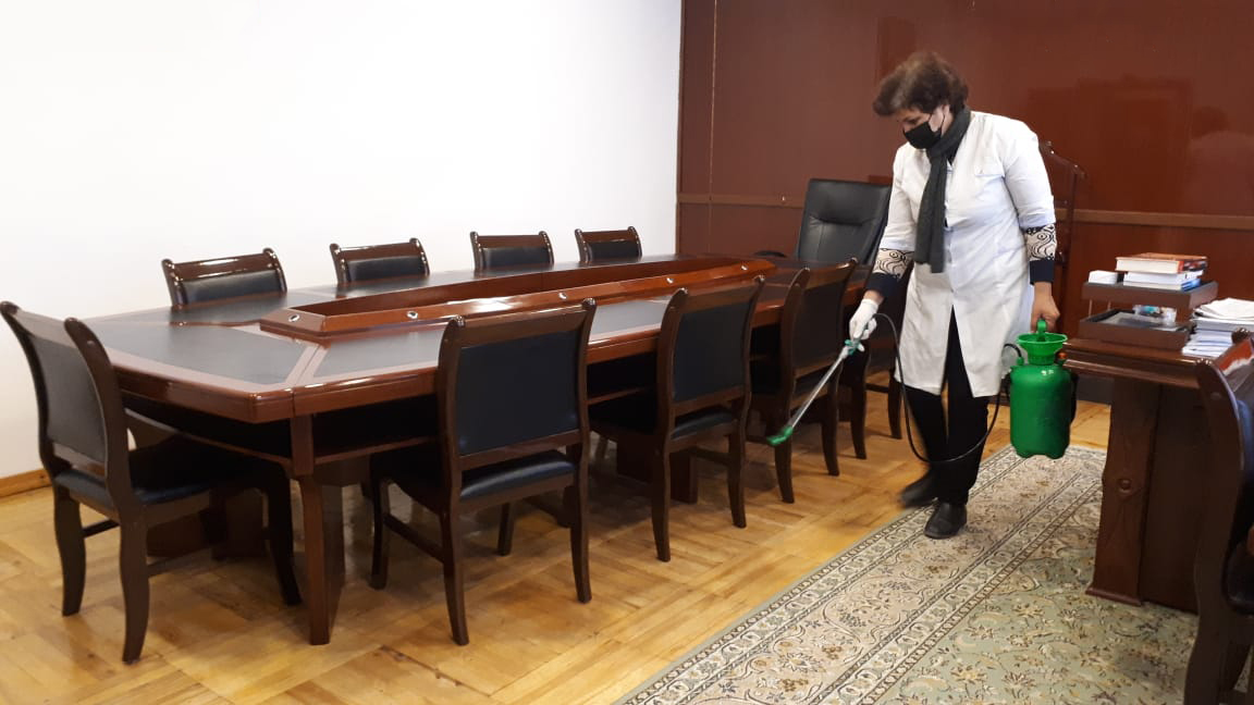 MDU-da növbəti dəfə tibbi-profilaktik və dezinfeksiya işləri aparıldı  