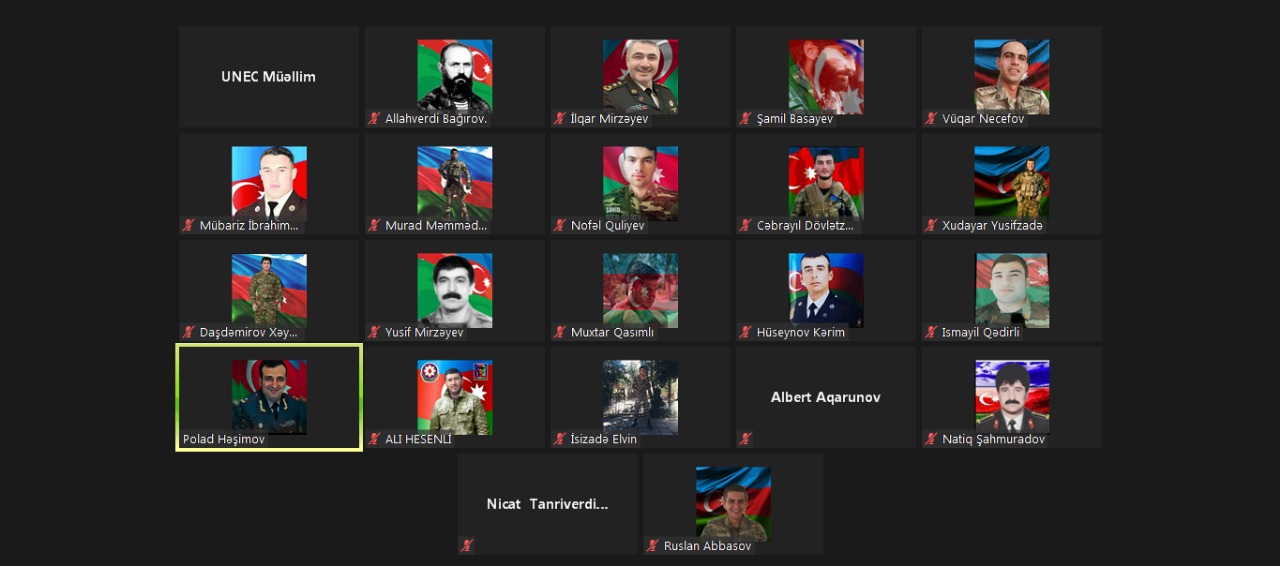UNEC tələbələri Qarabağ şəhidlərini belə yad etdi - FOTO