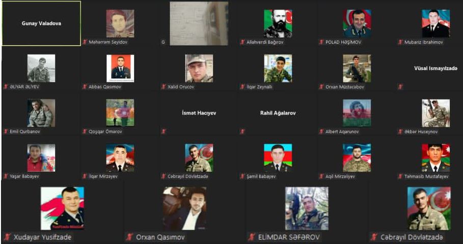 BMU tələbələri şəhidlərimizin xatirəsini yad ediblər    