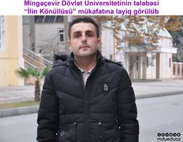 MDU  tələbəsi “İlin Könüllüsü” mükafatına layiq görüldü