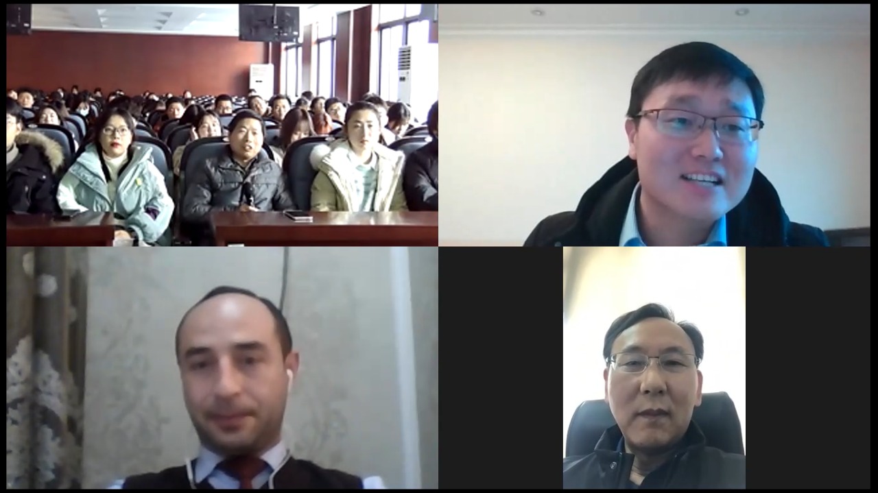 Çinin Anhui Universiteti və BDU-nun  birgə təşkilatçılığı ilə çinli tələbələr üçün onlayn mühazirə keçirilib - FOTO