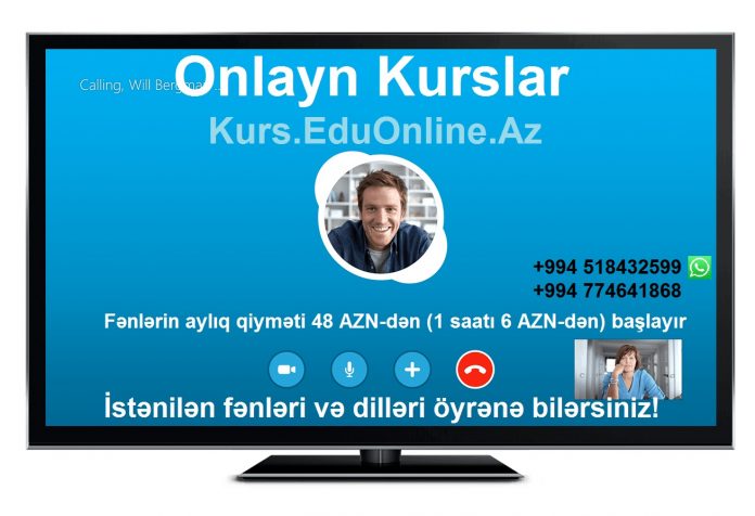Görüntülü Proqamlar vasitəsi ilə Onlayn Kurslar – İlk dərslər PULSUZ