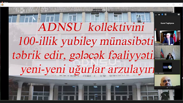 ADNSU-nun 100 illiyinə həsr olunmuş onlayn konfrans keçirilib - FOTO