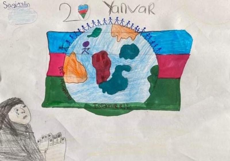 Haaqada “20 Yanvar uşaqların gözü ilə” adlı virtual sərgi