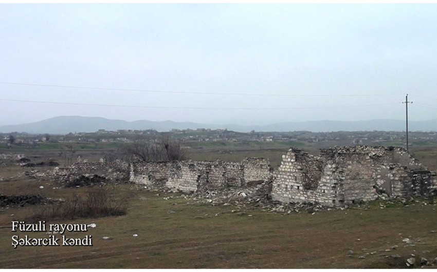 Füzulinin Şəkərcik kəndindən görüntülər  