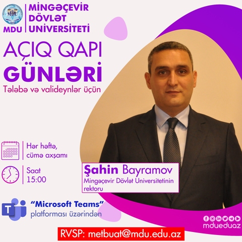 MDU-da növbəti “Açıq qapı” günü keçiriləcək