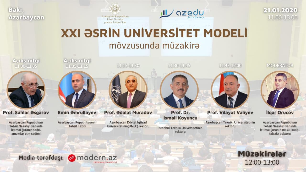 XXI əsrin universiteti necə olacaq?-Müzakirəyə 35 rektor qoşulacaq