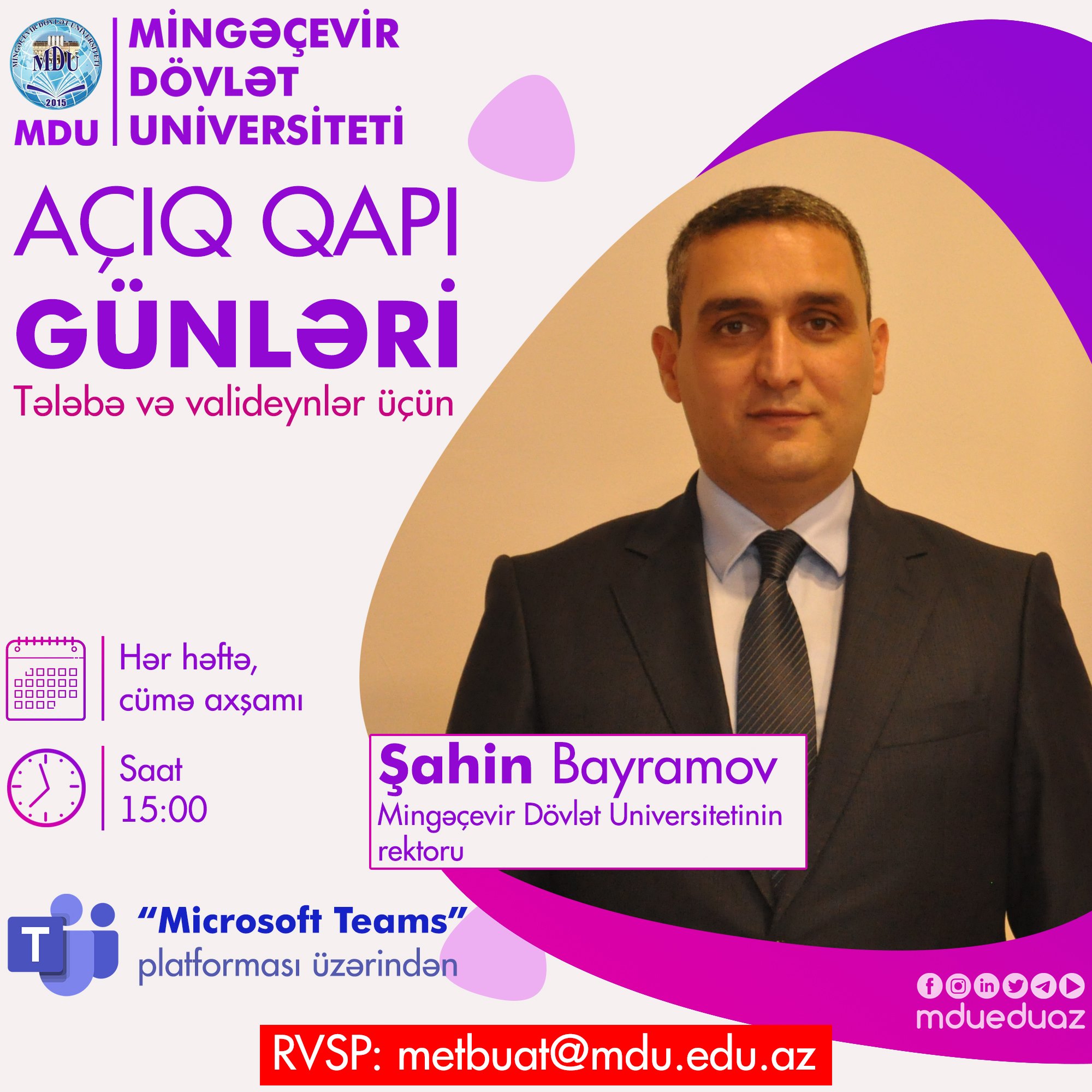 MDU-da  növbəti “Açıq qapı” günü keçiriləcək  