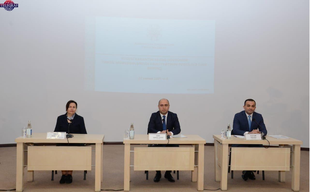Təhsil nazirinin brifinqdə vurğuladığı ən önəmli məqamlar -SİTATLAR