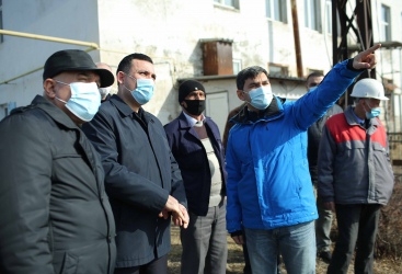 Neft və Sənaye Universitetinin rəhbərliyi “Daşkəsən” dəmir filizi sahəsi ilə tanış olub