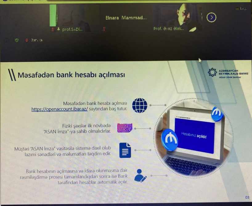 UNEC-də 60-dan çox sahibkara e-bankçılığın tətbiqi ilə bağlı təlim təşkil olunub  