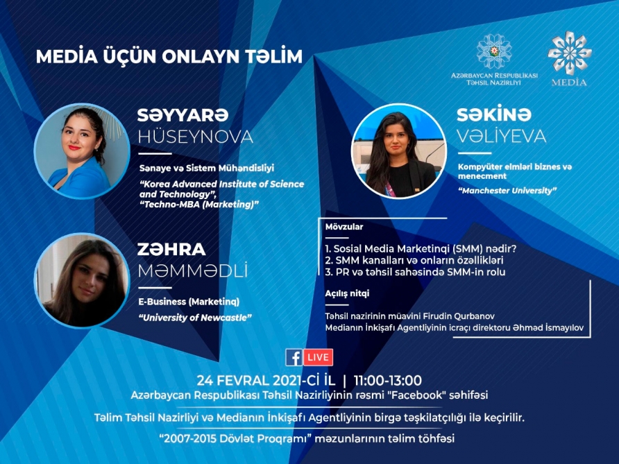 Təhsildən yazan media nümayəndələri üçün maarifləndirici onlayn təlim keçirildi
