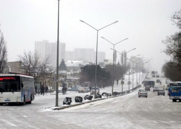 Qarlı havaya görə bəzi məktəblərdə dərslər təxirə salındı  