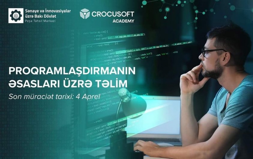 “Proqramlaşdırmanın əsasları” təliminə müraciətlər qəbul olunur    