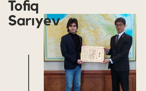 Yaponiya səfirliyi sloqan və loqo müsabiqəsinin qaliblərini mükafatlandırıb 