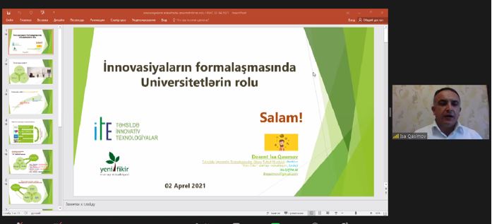 UNEC-də “Biliyin yayılması, innovasiya, universitetlər” mövzusunda seminar keçirilib