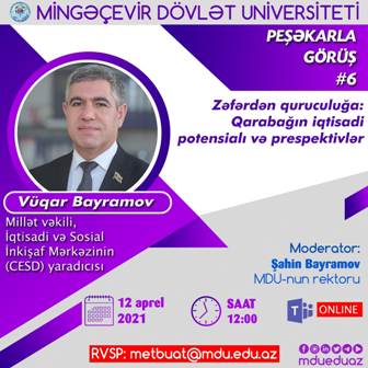 MDU-da “Peşəkarla görüş” layihəsi çərçivəsində növbəti tədbir keçiriləcək