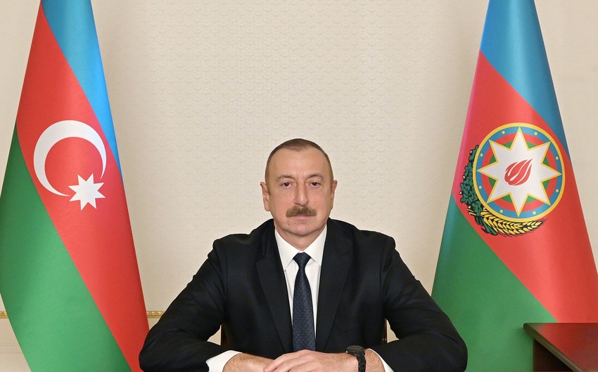 Prezident İlham Əliyev ADA universitetində çıxış edir