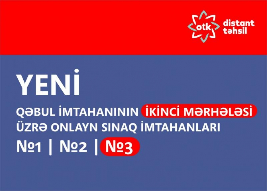 DİM qəbul imtahanının ikinci mərhələsinə uyğun yeni sınaq imtahanı yerləşdirib  
