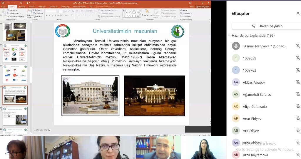 AzTU universitet-kollec-məktəb əməkdaşlığını davam etdirir