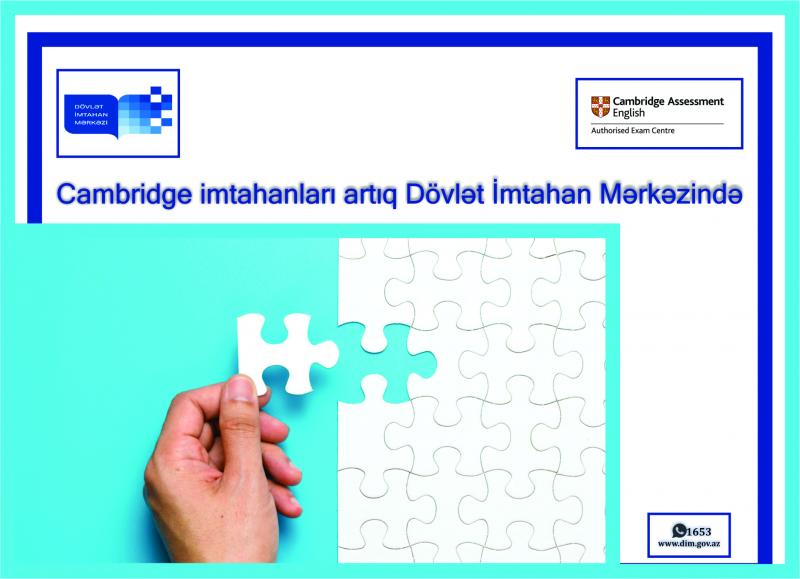      DİM “Cambridge Assessment English” imtahanlarının keçirilməsinə dair lisenziya əldə edib     