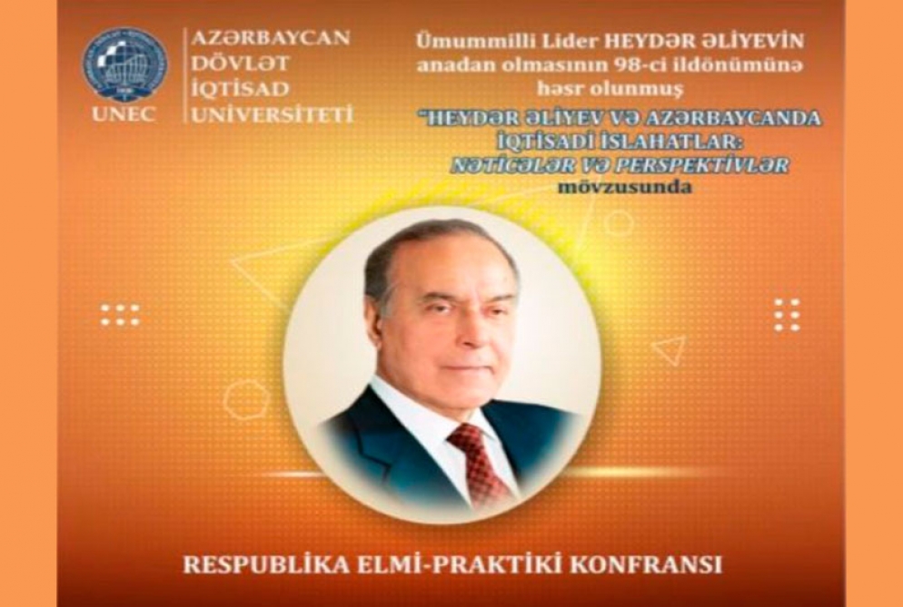 “Heydər Əliyev və Azərbaycanda iqtisadi islahatlar: nəticələr və perspektivlər” mövzusunda konfrans keçiriləcək  