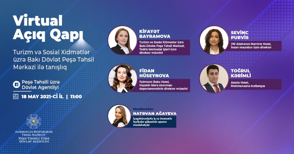Bakı Dövlət Peşə Təhsil Mərkəzində virtual “Açıq qapı” günü təşkil olunacaq  