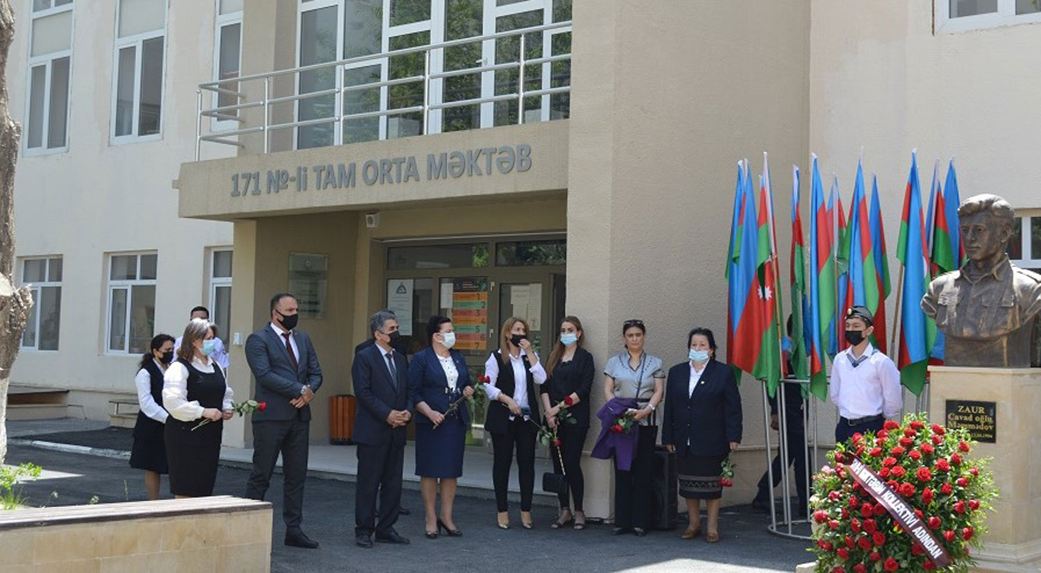 Bakı məktəbində şəhidin anim mərasimi təşkil olunub 