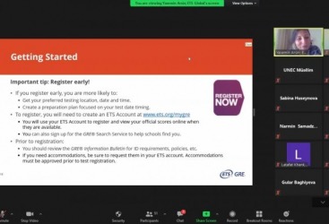 DİM “The GRE® General Test” imtahanları ilə tanışlıq vebinarı təşkil edib