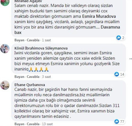 Bakıda məktəb direktoru işdən çıxarıldı - Valideynlər etiraz etdi  