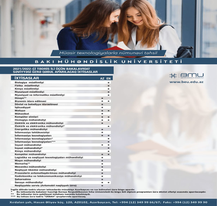 BMU-nun builki qəbul planına 6 yeni ixtisas əlavə olunub  