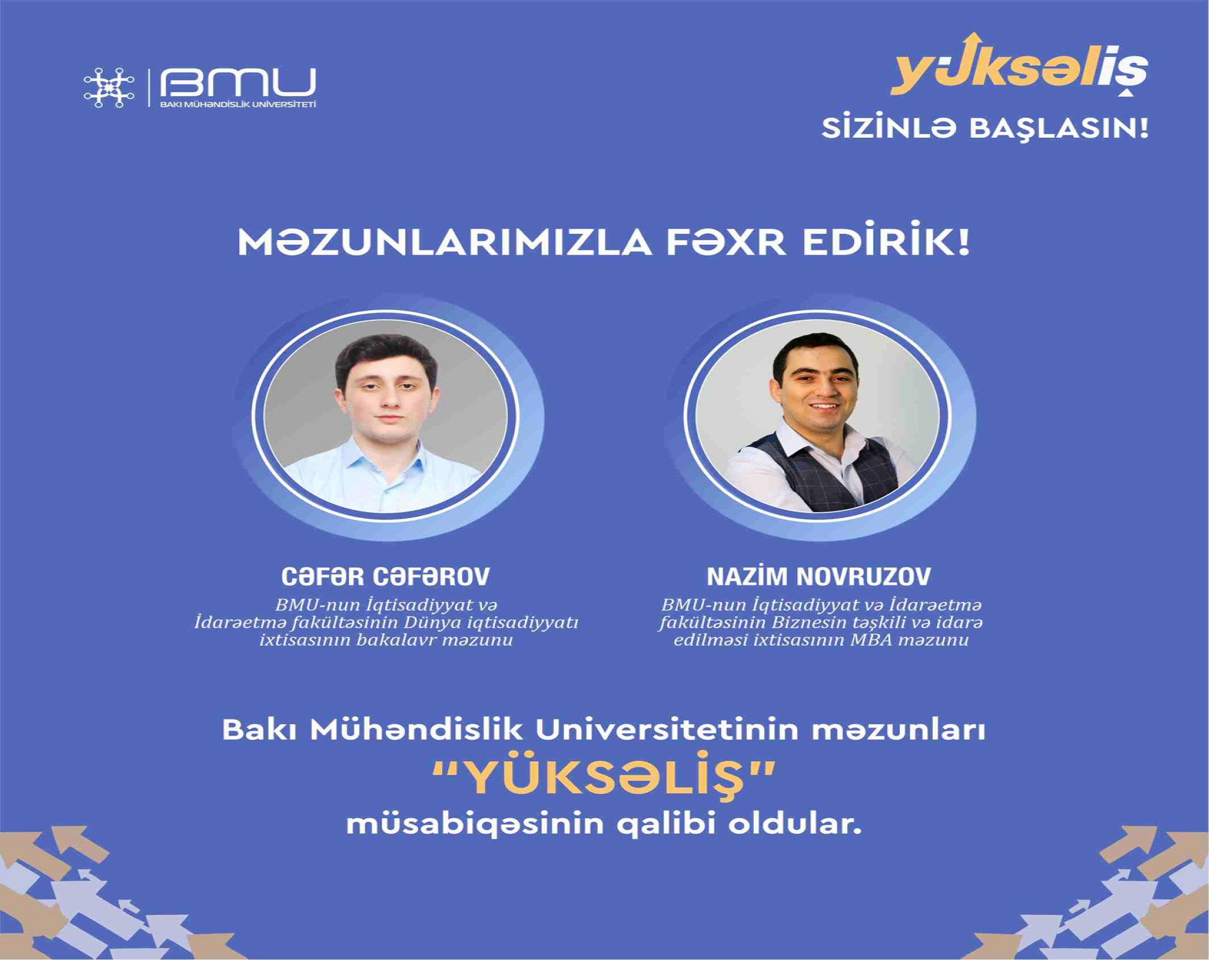 BMU-nun məzunları “Yüksəliş” müsabiqəsinin qalibi olublar  
