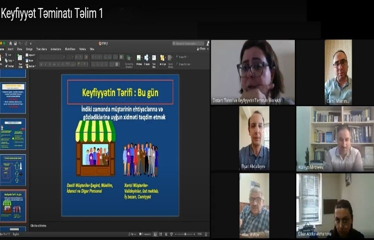 BMU-da “Təhsildə keyfiyyətin idarə edilməsi” mövzusunda təlim keçirilib  