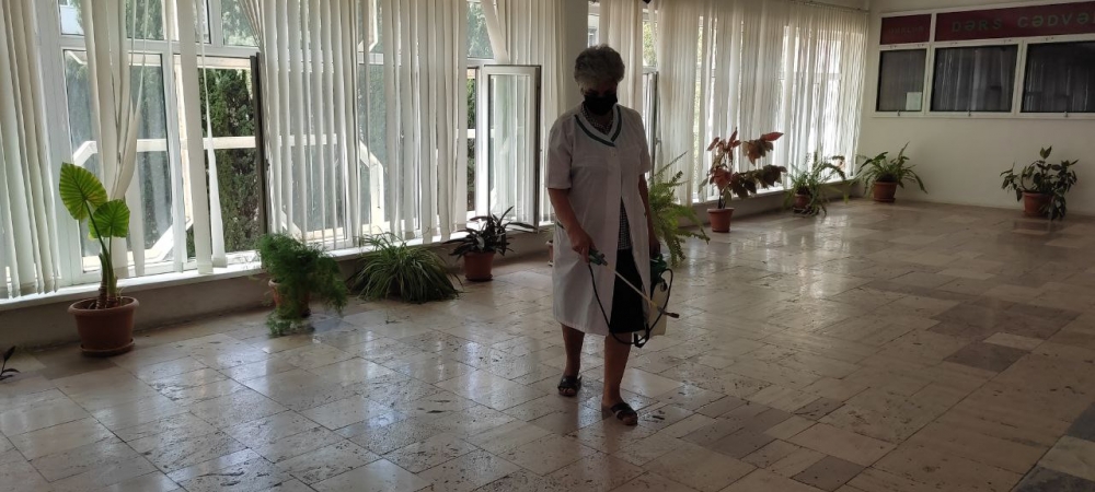 MDU-da növbəti dəfə tibbi-profilaktik və dezinfeksiya işləri aparılıb  