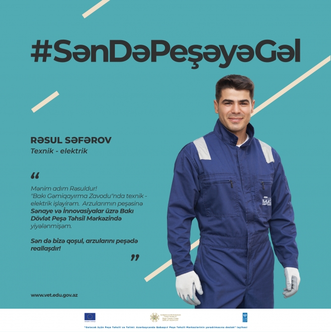 Peşə təhsilinin gənclər arasında təşviqi məqsədilə kampaniyaya start verilib
