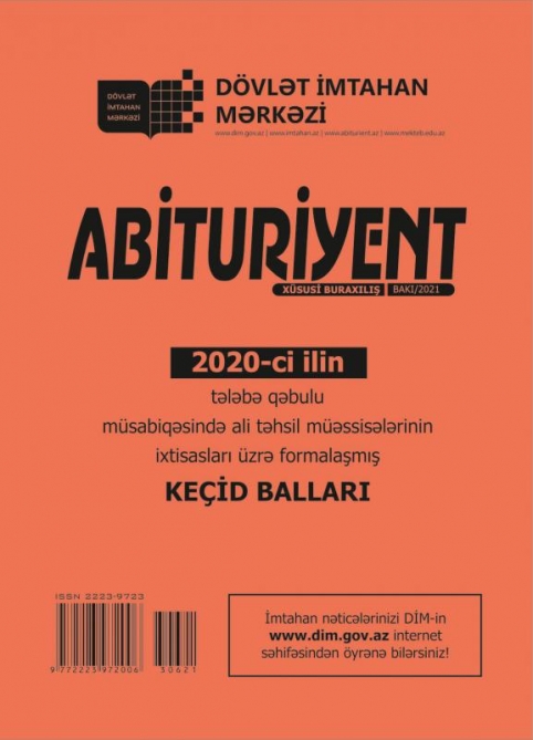 Ali təhsil müəssisələri üzrə- Keçid balları 