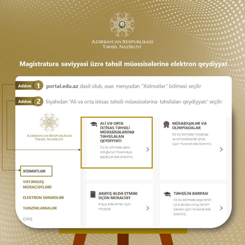 Magistratura üzrə II turda uğur qazananların elektron qeydiyyatı başlayır  