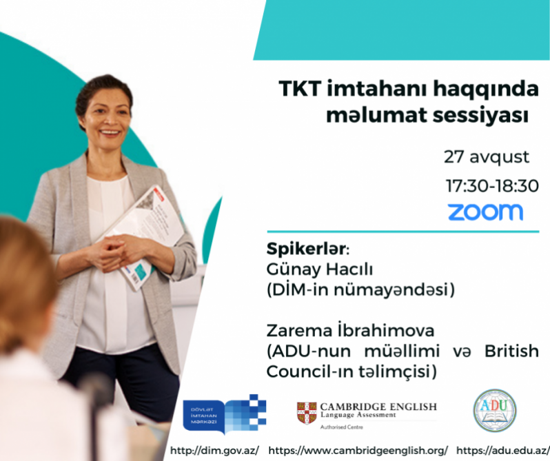 DİM TKT imtahanına dair onlayn məlumat sessiyası təşkil edəcək