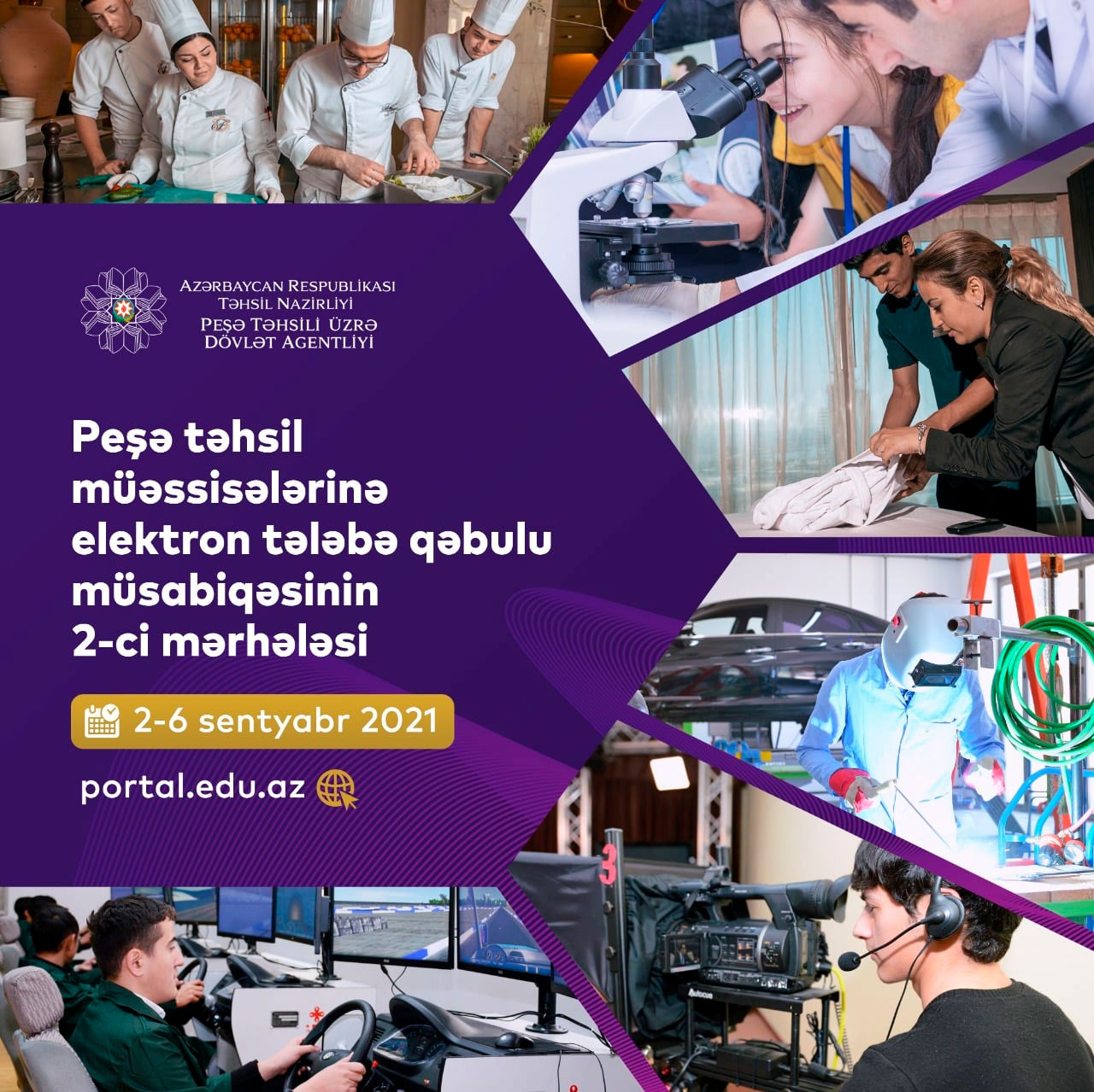 Peşə təhsili üzrə elektron tələbə qəbulunun II mərhələsi başlayır  