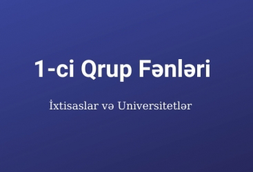 Birinci qrupda 150 ballıq ixtisaslar üzrə plan yerləri tam dolub