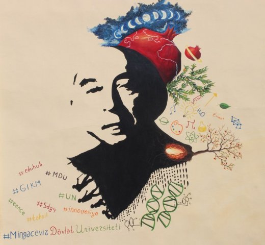 Mingəçevir Dövlət Universitetində “Mural art” layihəsi reallaşdırılıb-FOTO