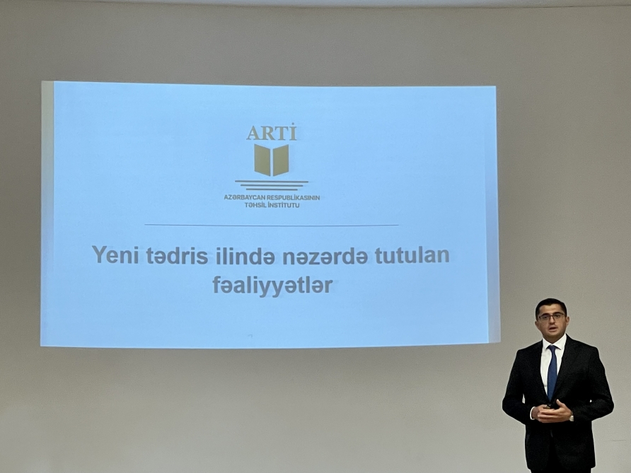 Təhsil İnstitutunun direktoru yeni tədris ilində nəzərdə tutulan tədbirlərdən danışıb