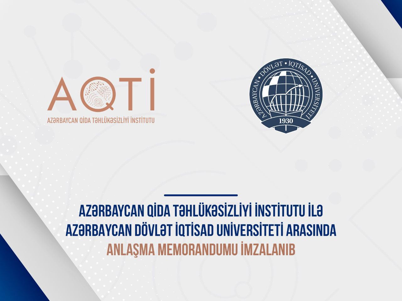 UNEC ilə AQTİ arasında anlaşma memorandumu imzalandı  