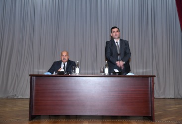 Dövlət Neft və Sənaye Universitetində tələbələrlə görüş keçirilib
